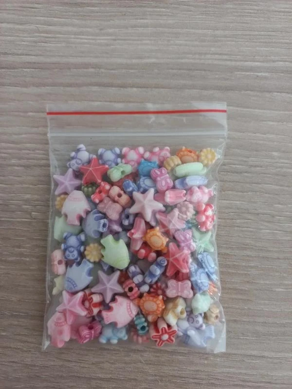 Lot De Perles Acrylique Multicolores